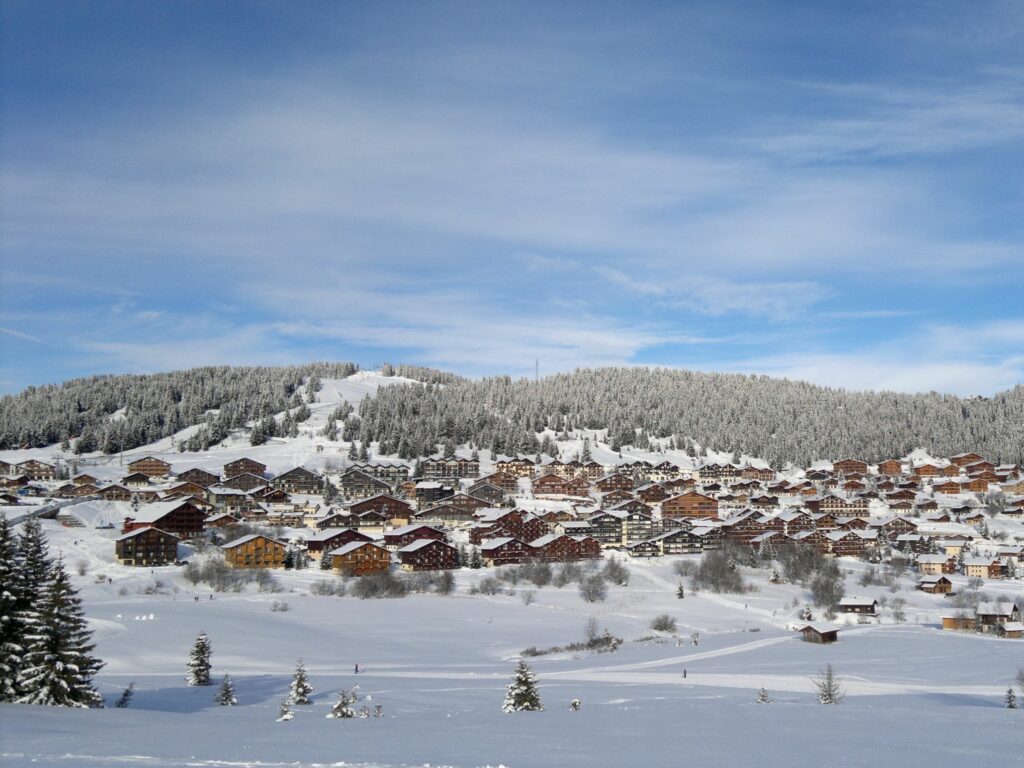 Les Saisies en hiver